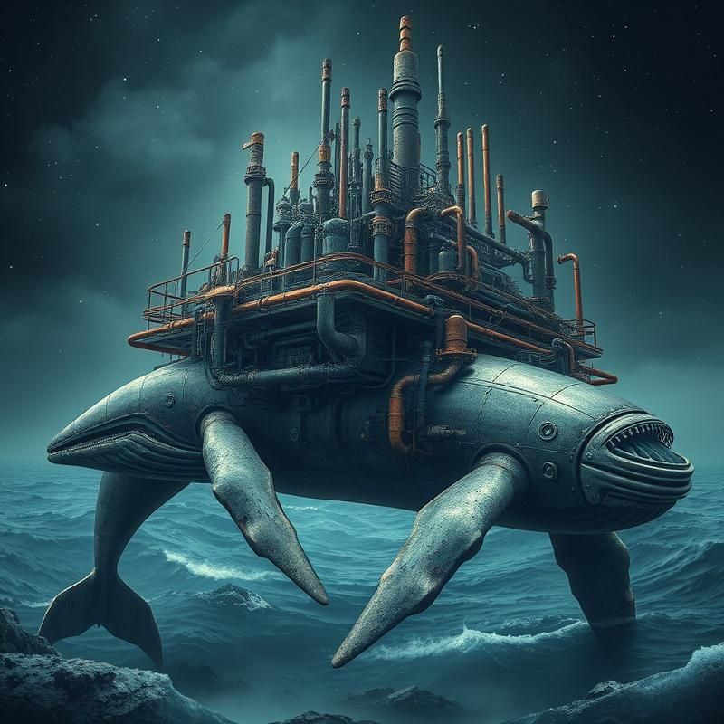 industrial style AI art