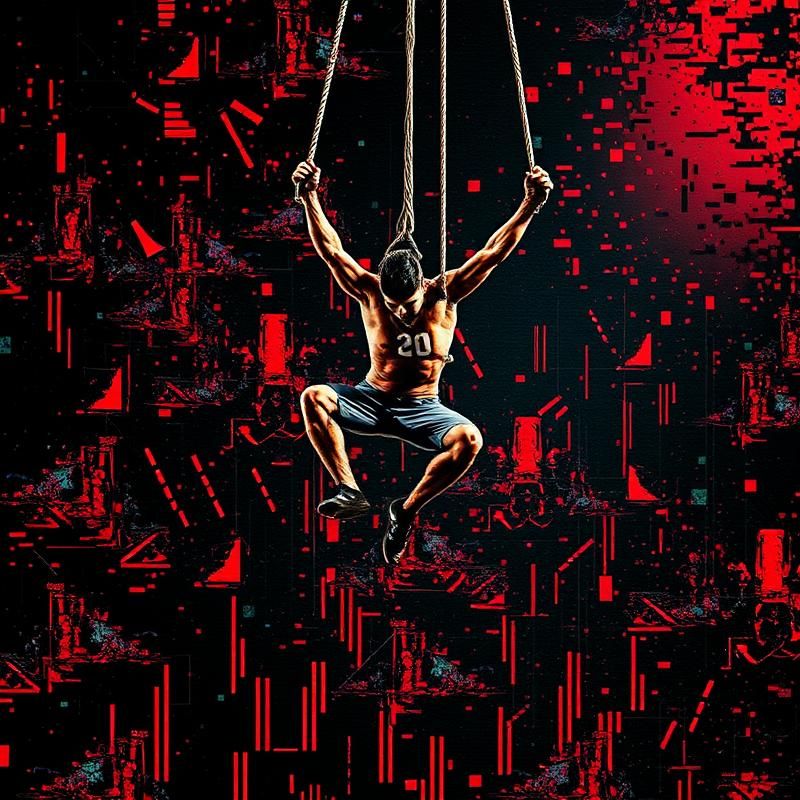 glitch art style AI art