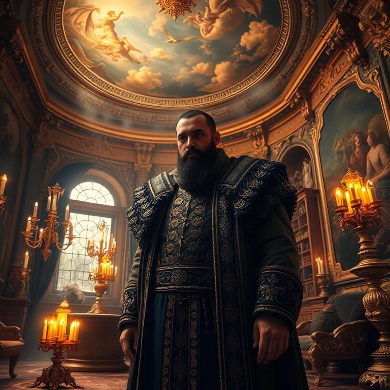 baroque style AI art