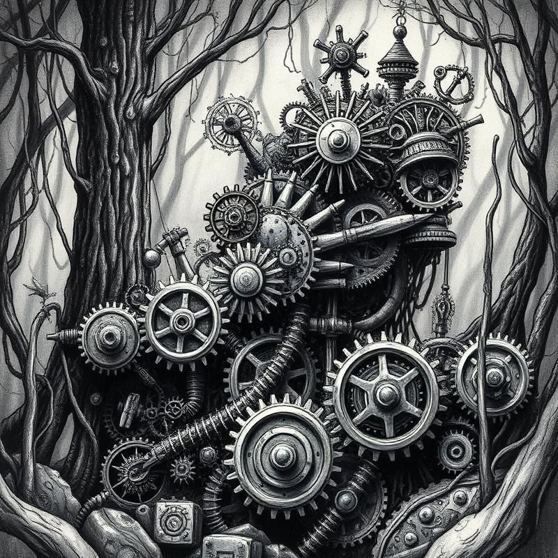 ink drawing style AI art