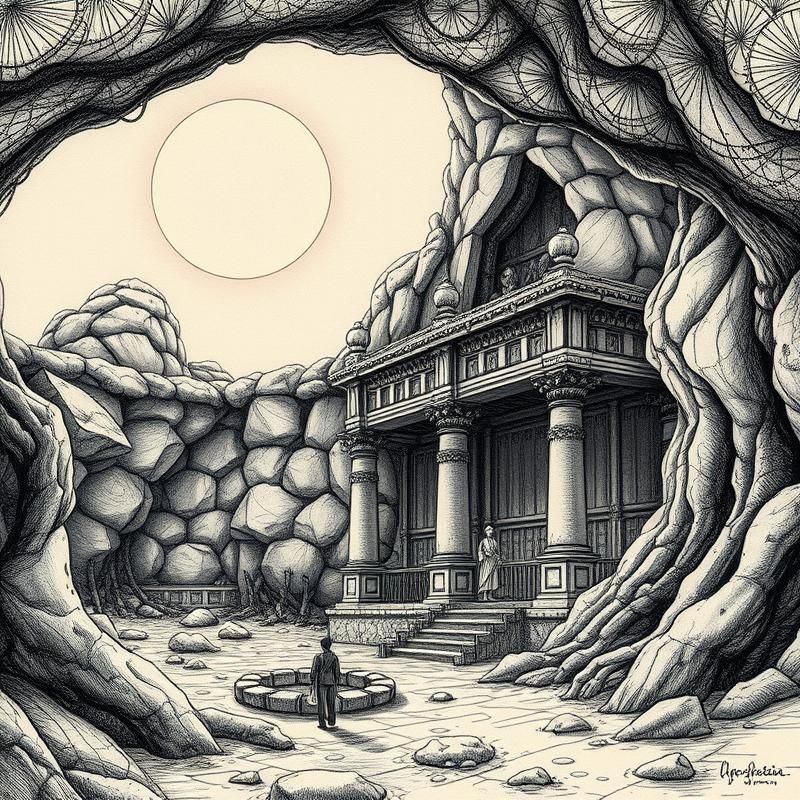 ink drawing style AI art
