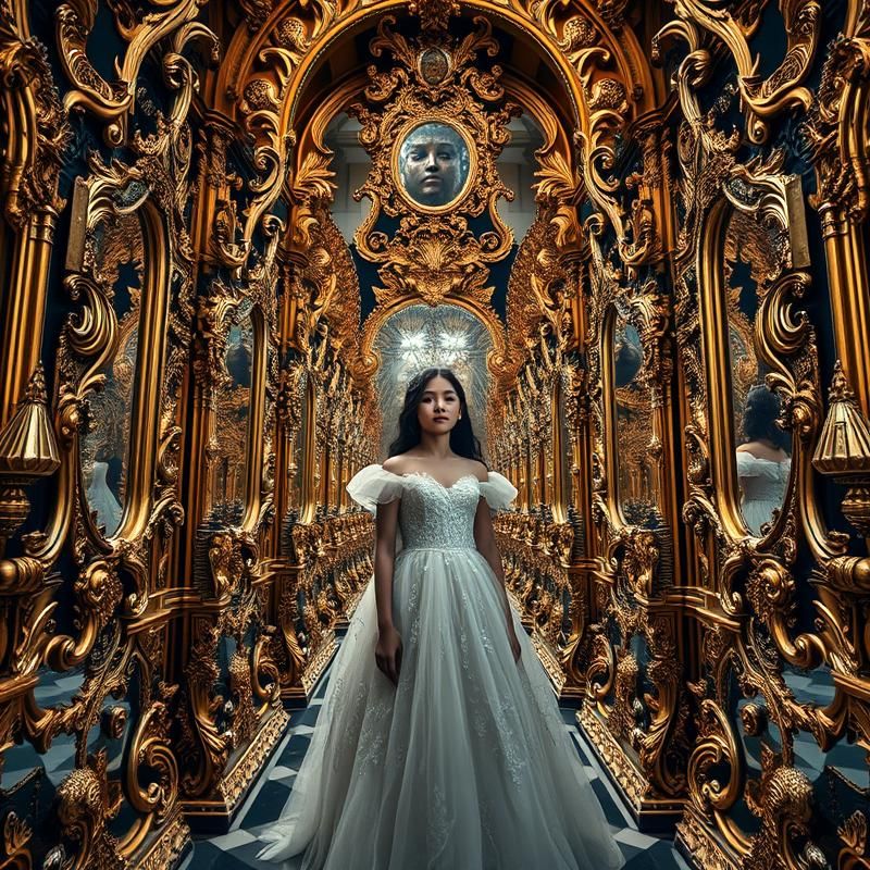 maximalist style AI art