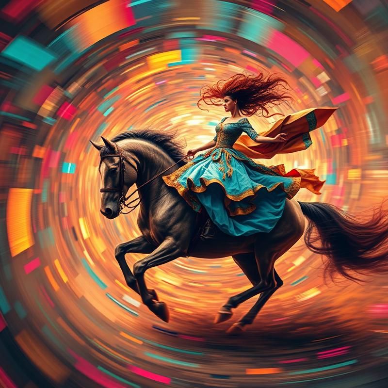 kinetic art style AI art