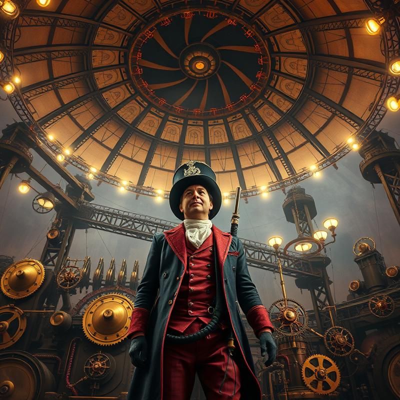 steampunk style AI art