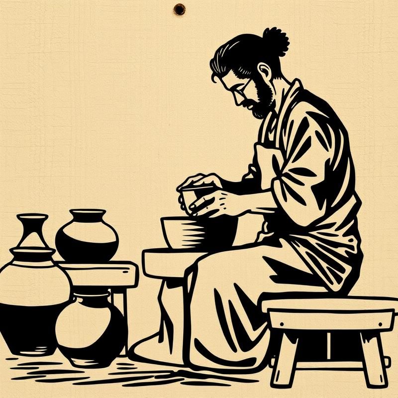 woodcut style AI art