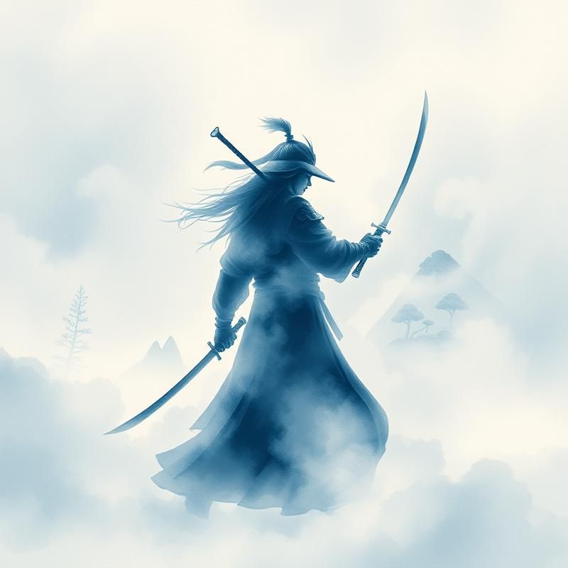 chinese painting style AI art