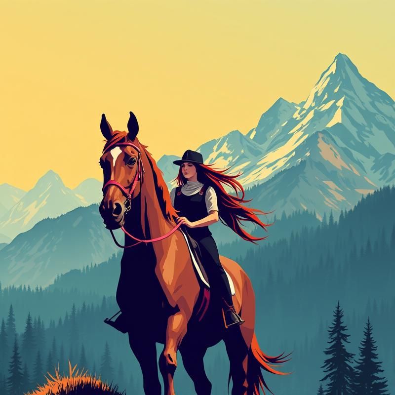 screen printing style AI art