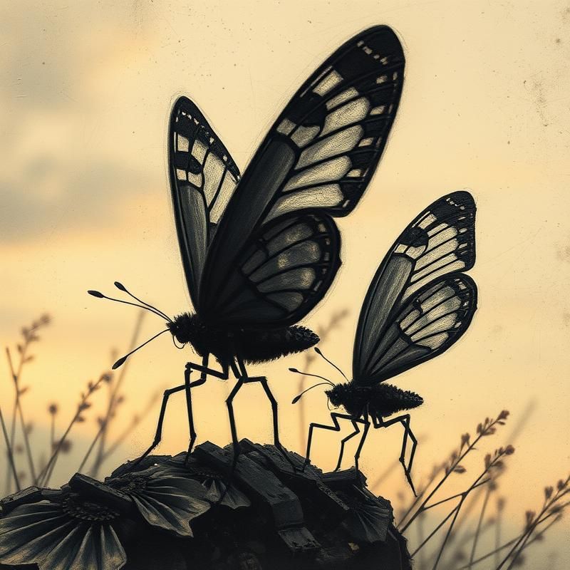 charcoal drawing style AI art