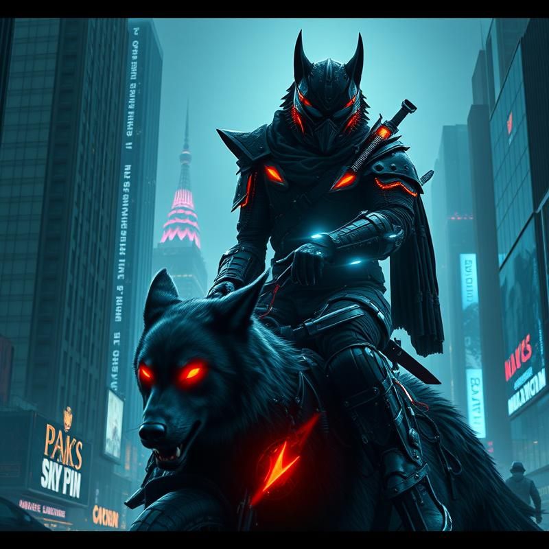 cyberpunk style AI art