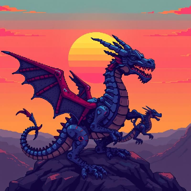 retro style AI art