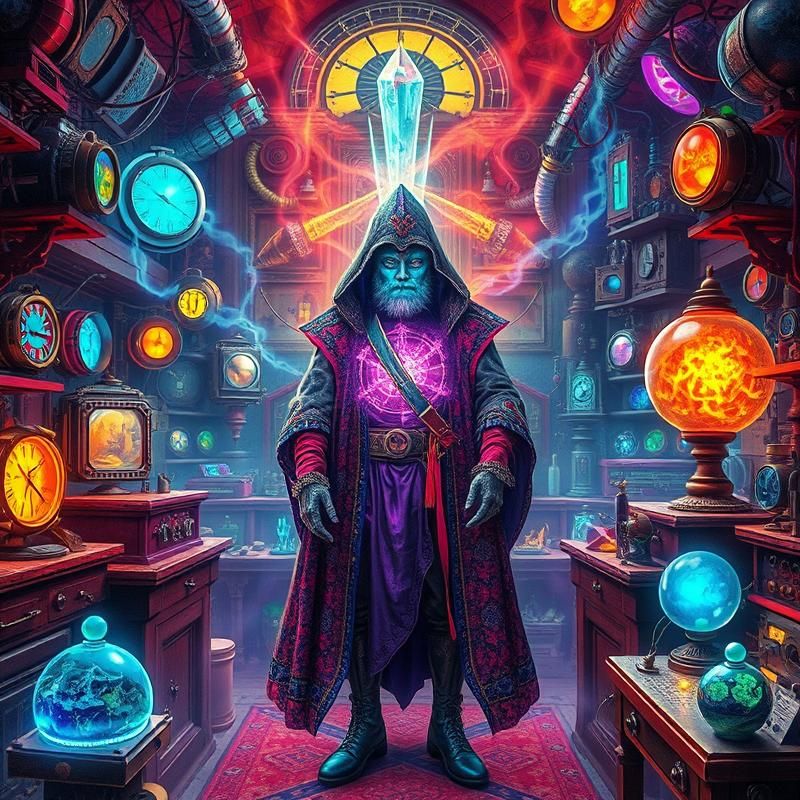 maximalist style AI art