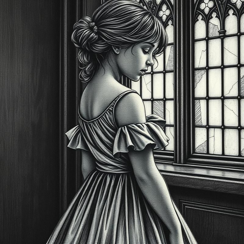 etching style AI art