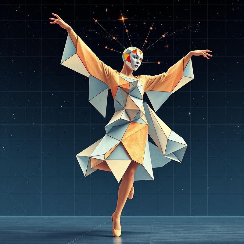 geometric style AI art