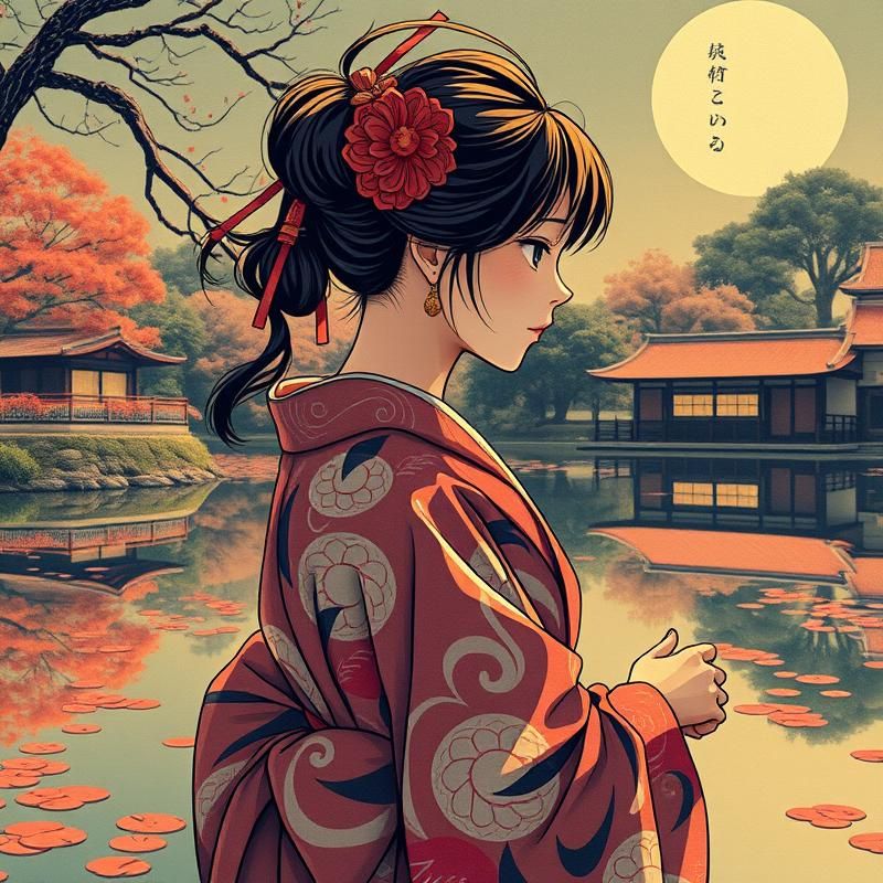 lithograph style AI art
