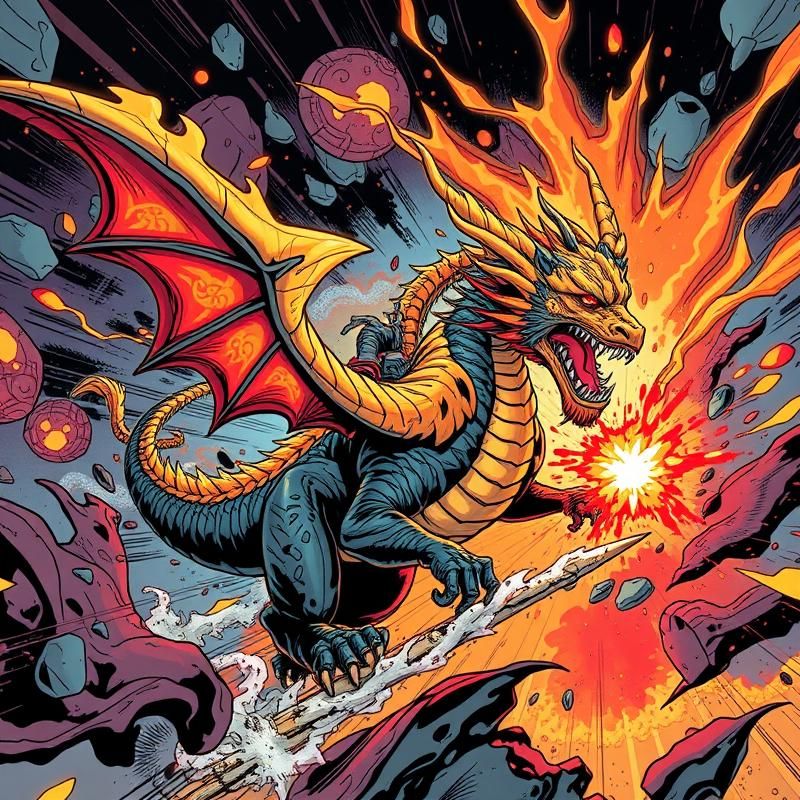 comic book style AI art