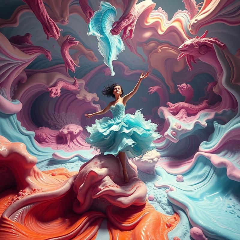 surrealism style AI art