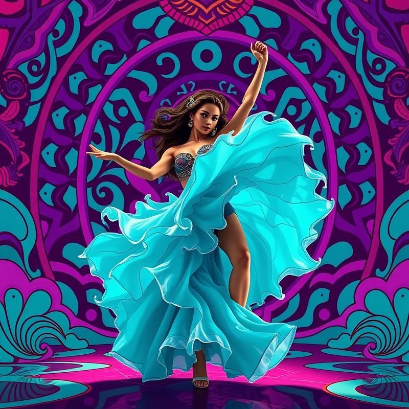 memphis design style AI art