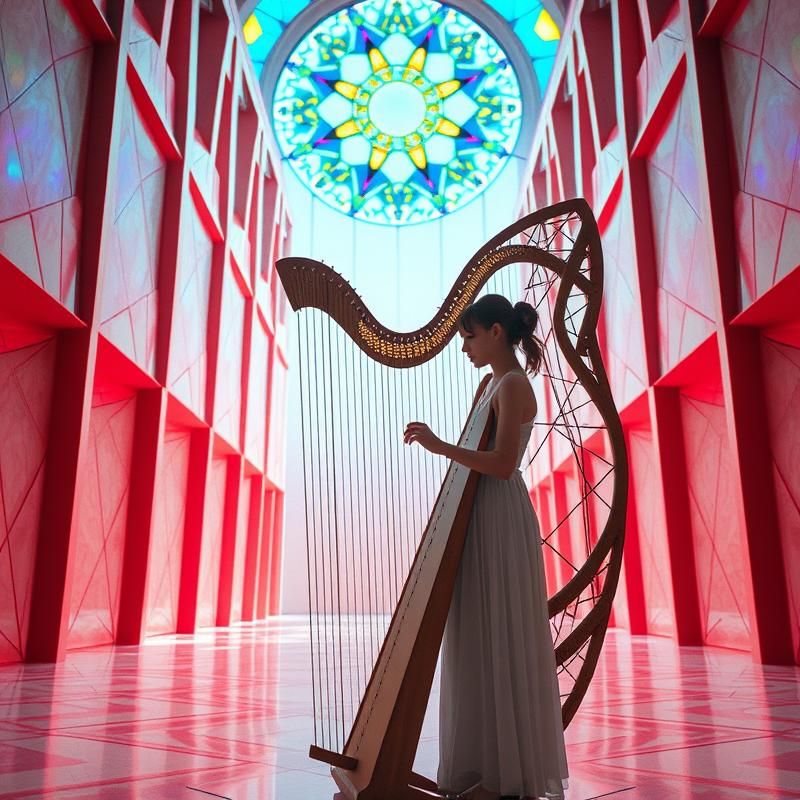 geometric style AI art