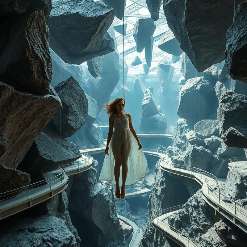 installation art style AI art