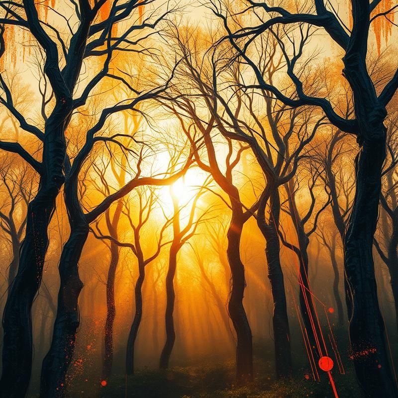 abstract expressionism style AI art