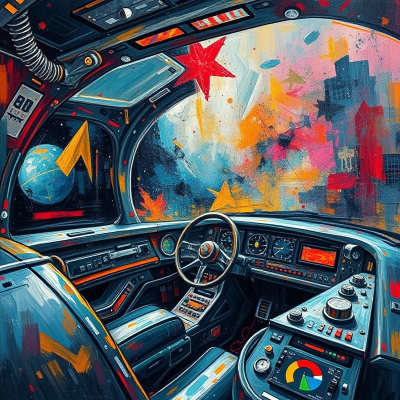 abstract expressionism style AI art