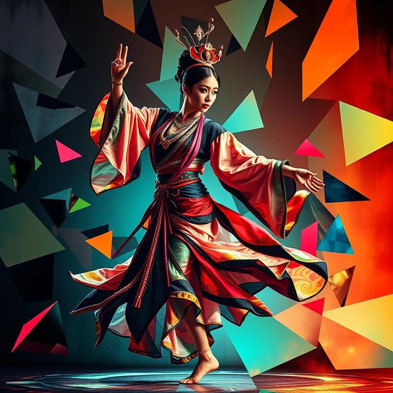 cubism style AI art