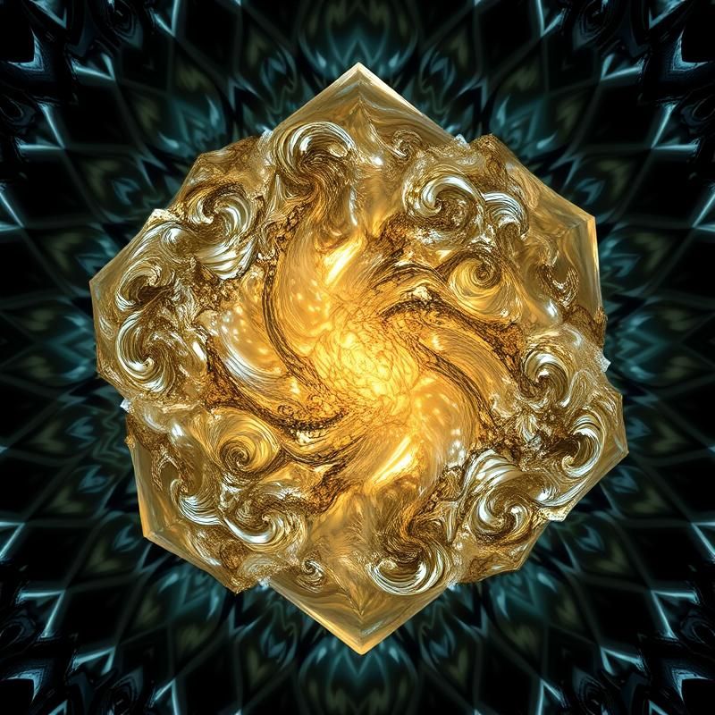 fractal art style AI art