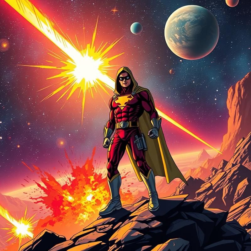comic book style AI art
