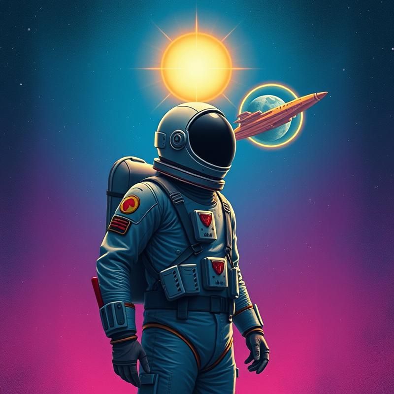 vintage poster style AI art