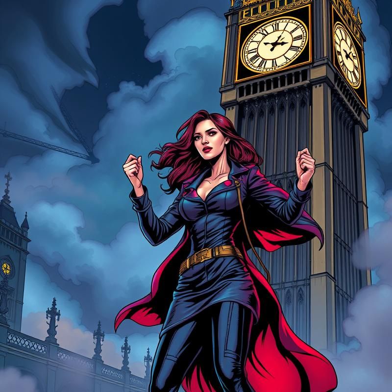 comic book style AI art