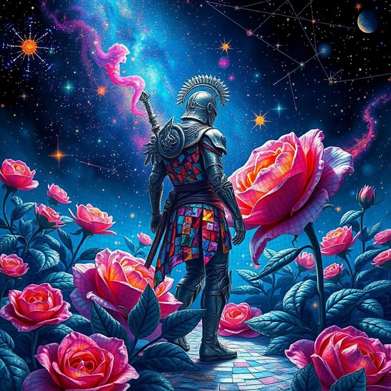 mosaic style AI art
