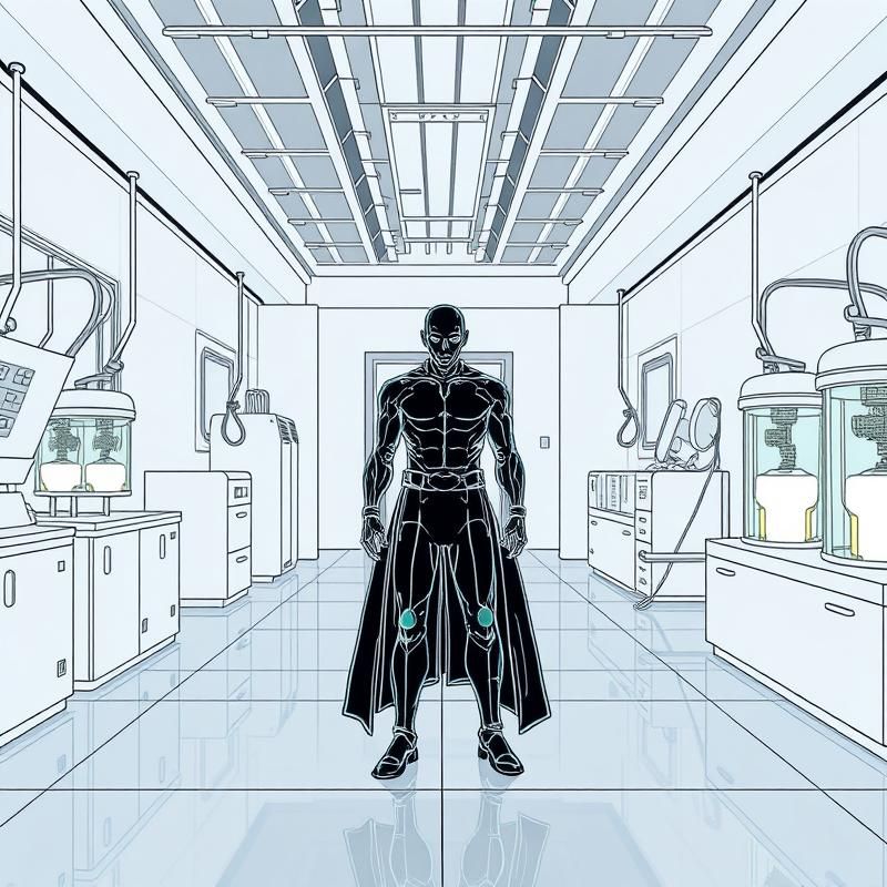 line art style AI art