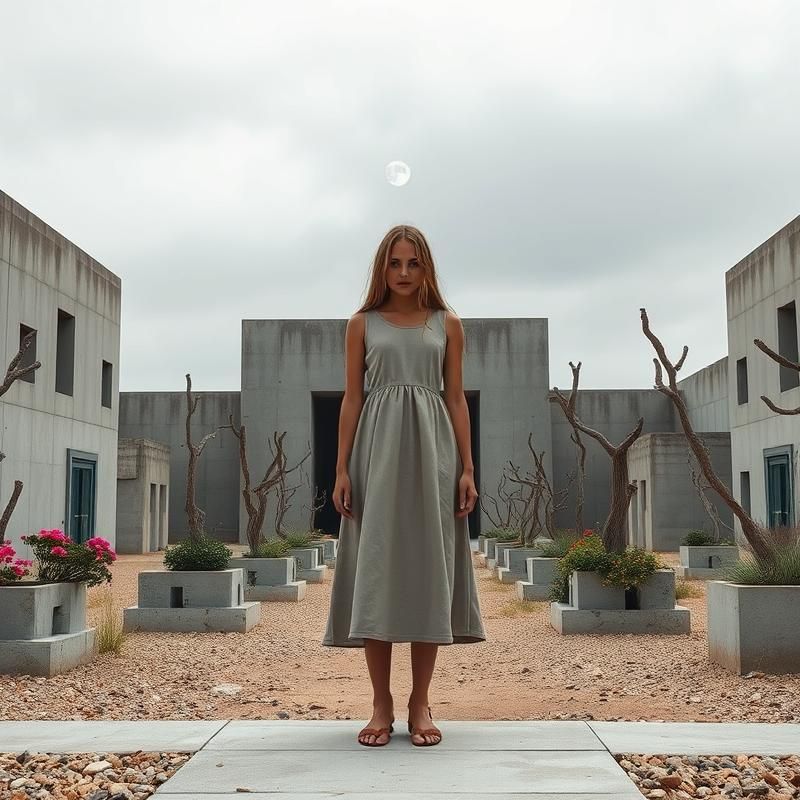 brutalist style AI art