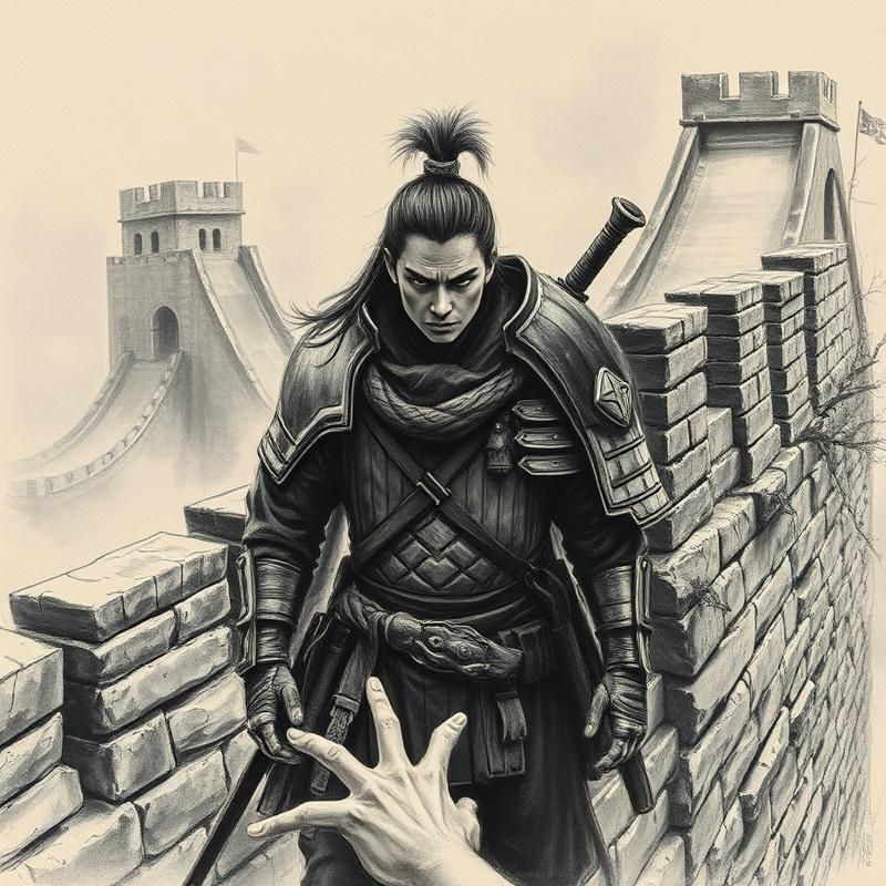 charcoal drawing style AI art