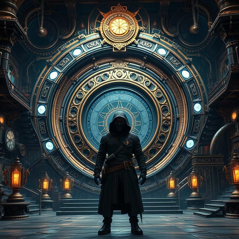 steampunk style AI art