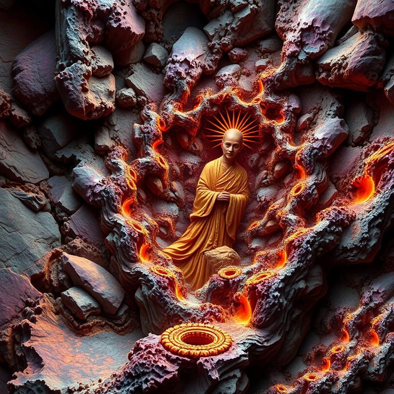 fractal art style AI art