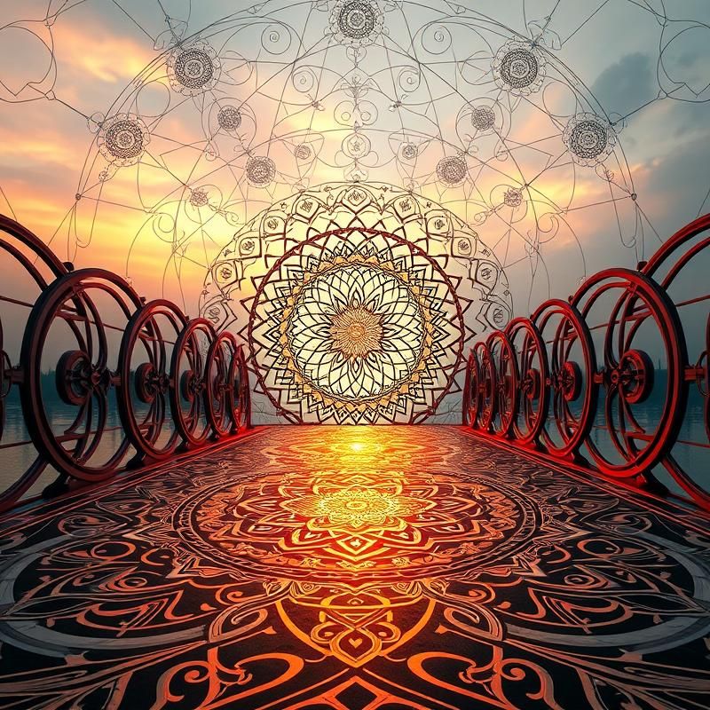 mandala style AI art