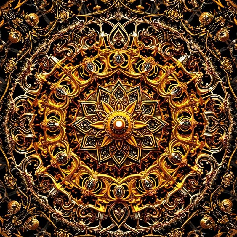 sacred geometry style AI art
