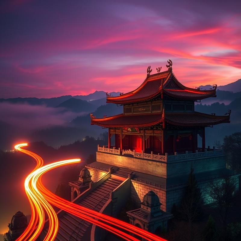 light painting style AI art