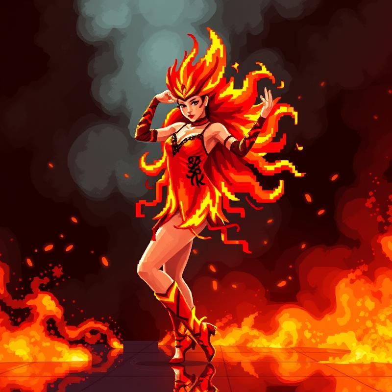 pixel art style AI art