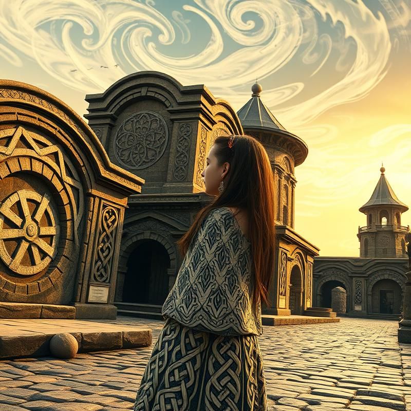 celtic style AI art