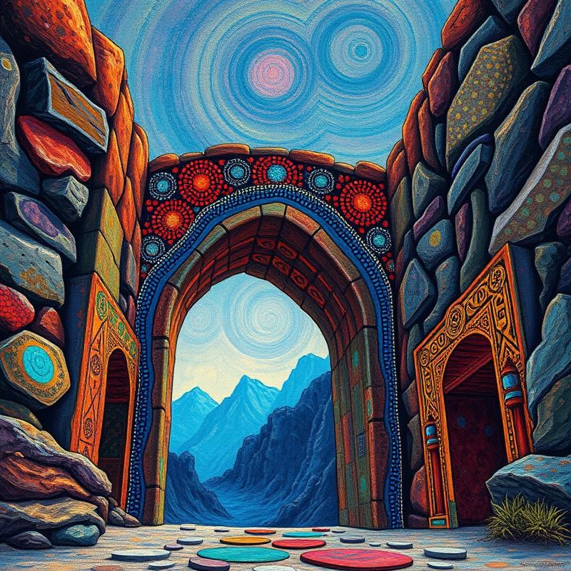 aboriginal art style AI art