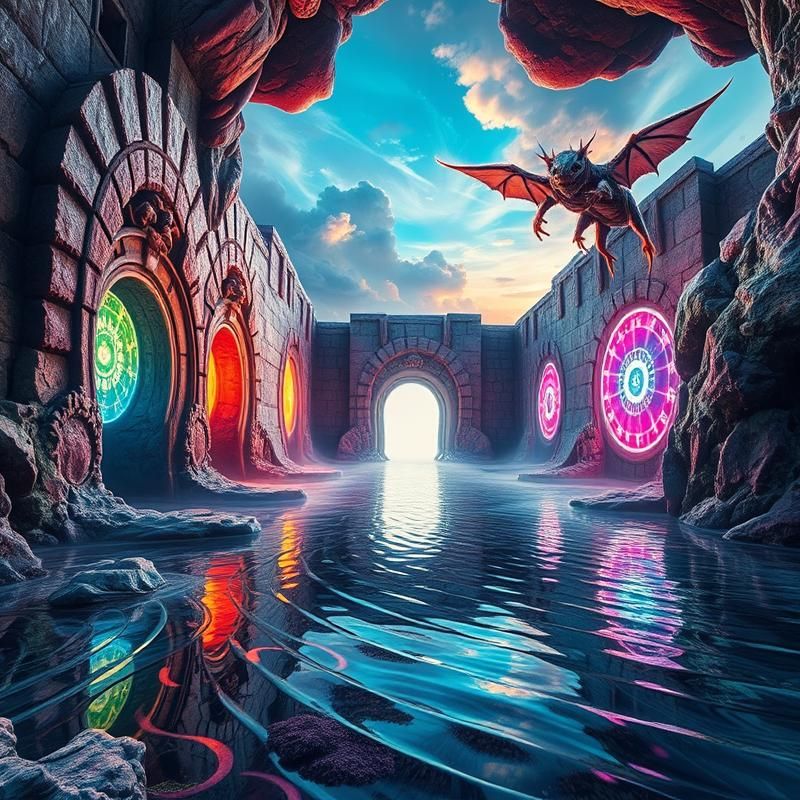 surrealism style AI art
