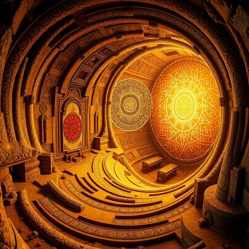 sacred geometry style AI art