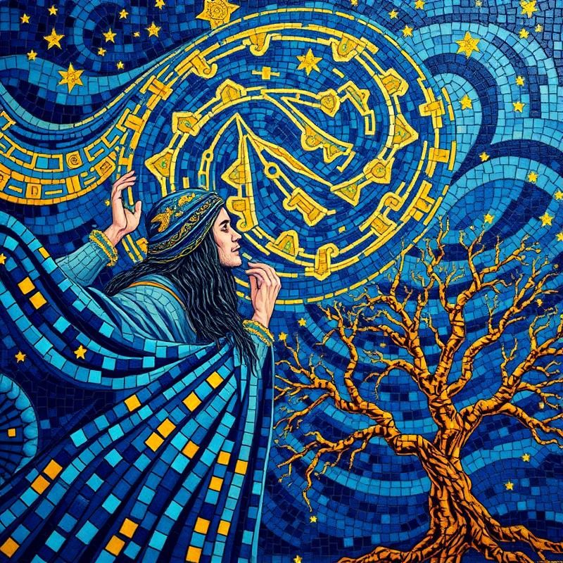 mosaic style AI art