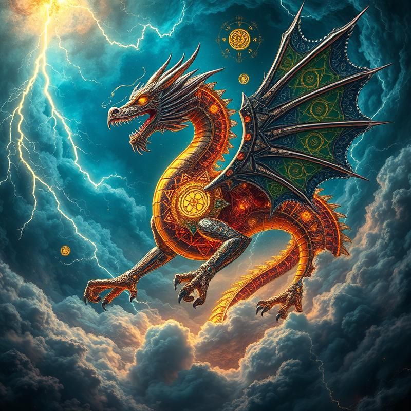 sacred geometry style AI art
