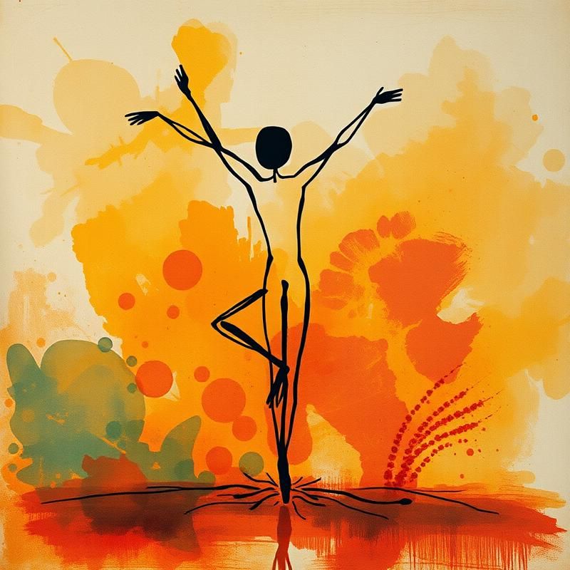 primitive style AI art