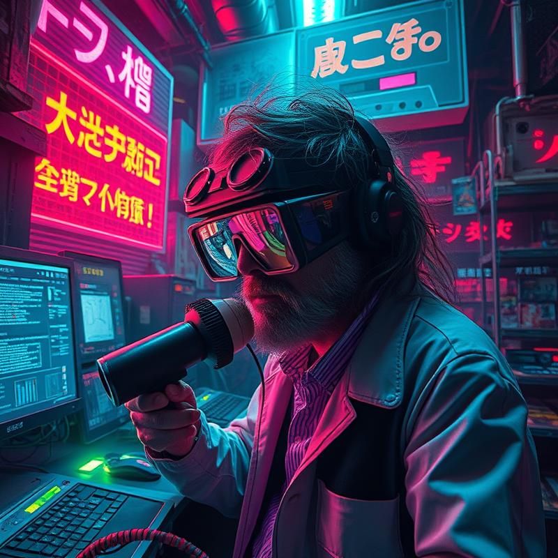 vaporwave style AI art