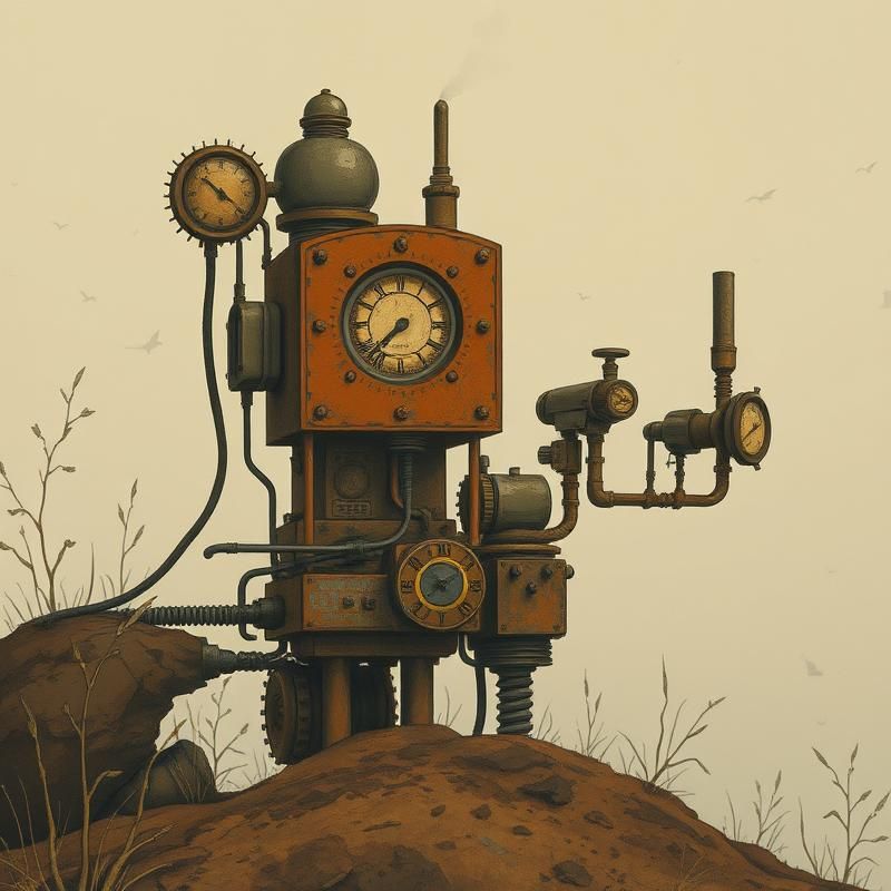 primitive style AI art