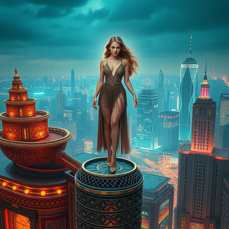 art deco style AI art